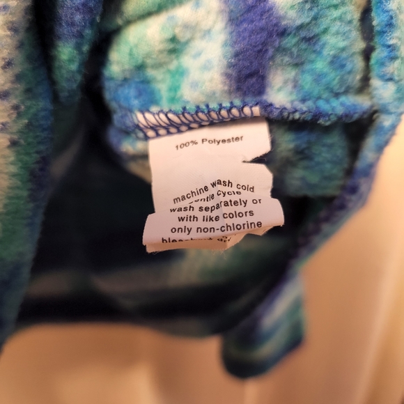 🌊 Exertek Fleece 1/4 Zip Pullover | Blue Print | PXL 🥶 - Picture 5 of 5